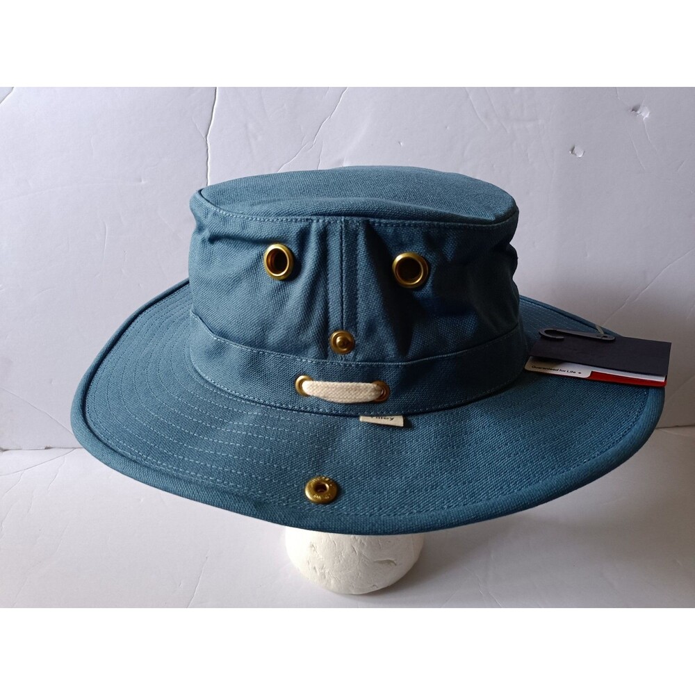 Tilley The Wanderer Classic T3 Hat Size 7 5/8 Blue Made In Canada - Picture 4 of 7